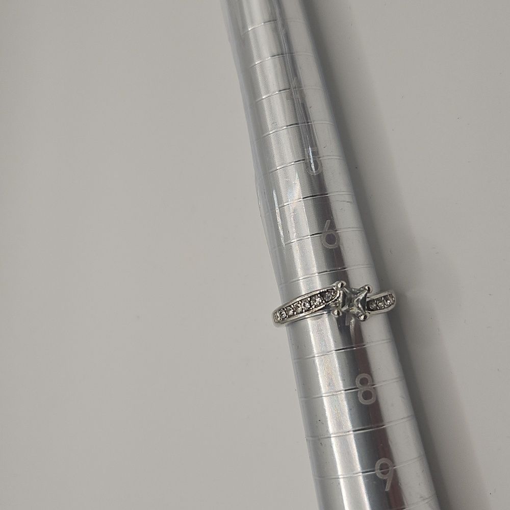 Source Unknown Silver And Diamond Gemstone Ring W… - image 8